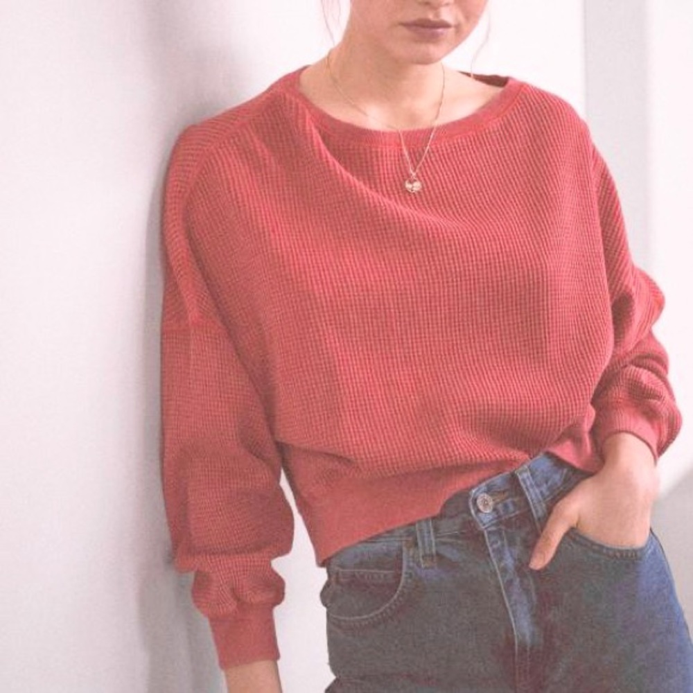 Out From Under Urban Outfitters Luciana Thermal Basic Top - Picture 1 of 9